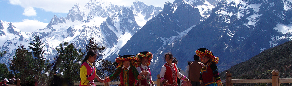 The Jade Dragon Snow mountain in Lijiang Yunnan