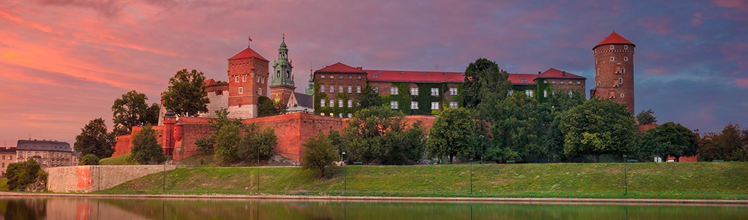 Krakow old town and Wawel Castle