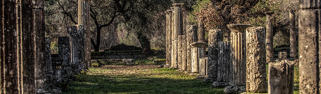 The ancient Olympia site in Greece