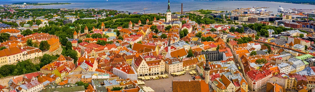 Tallin town in in Estonia